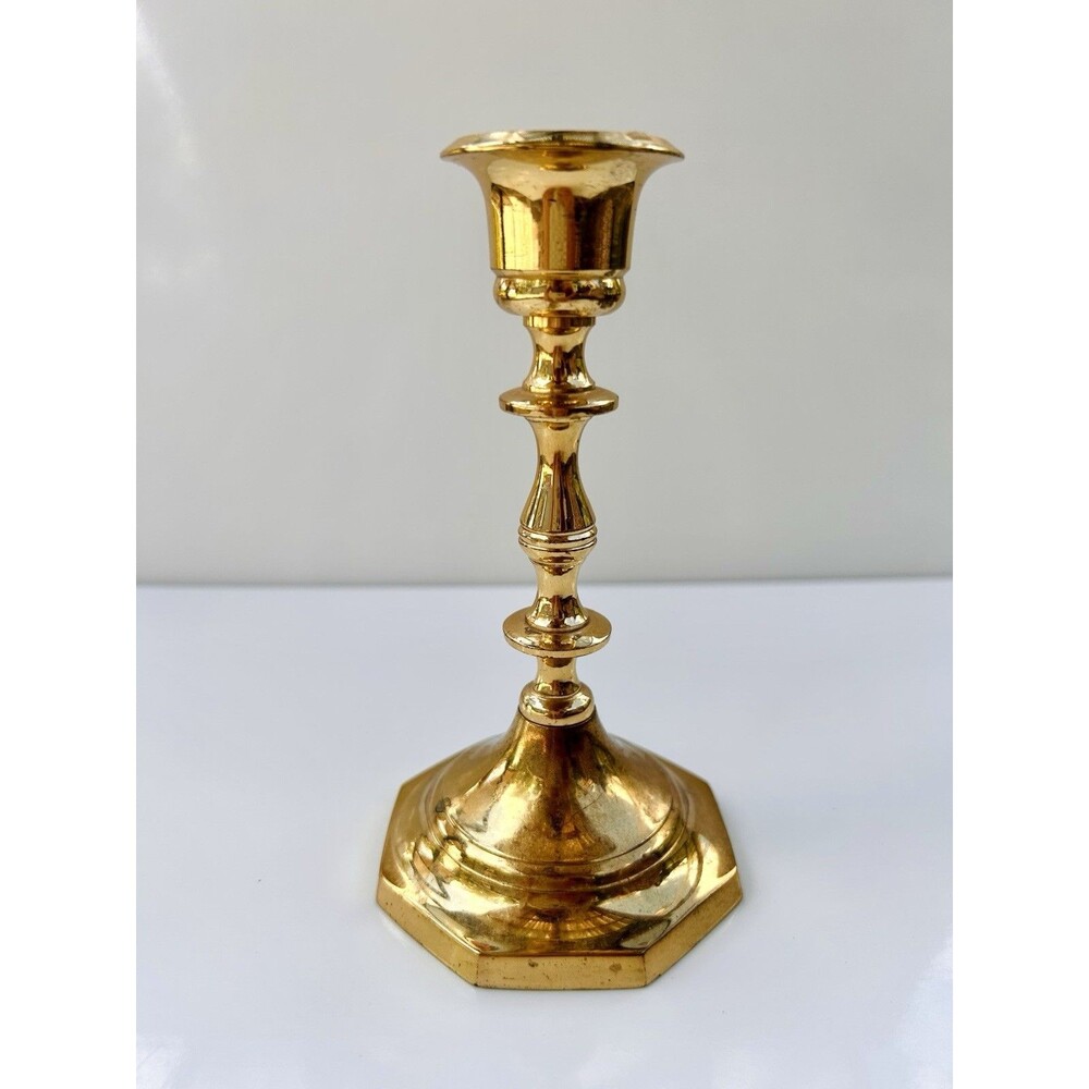 5-1/4" Gold Candle Stick Made In India
